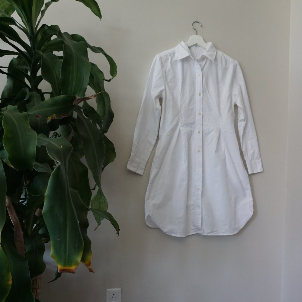 Button down shirt dress incl slip dress